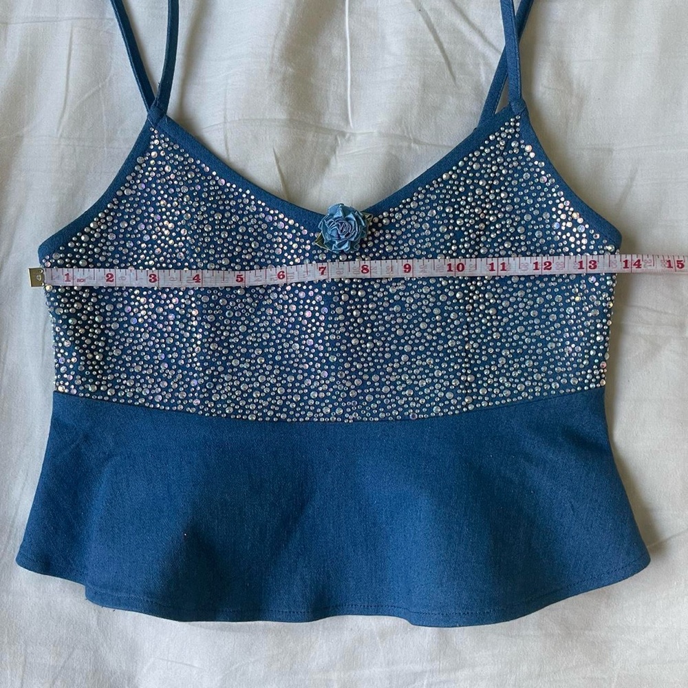 OHS Blue Rhinestone  Cami ✨ - Picture 3 of 5